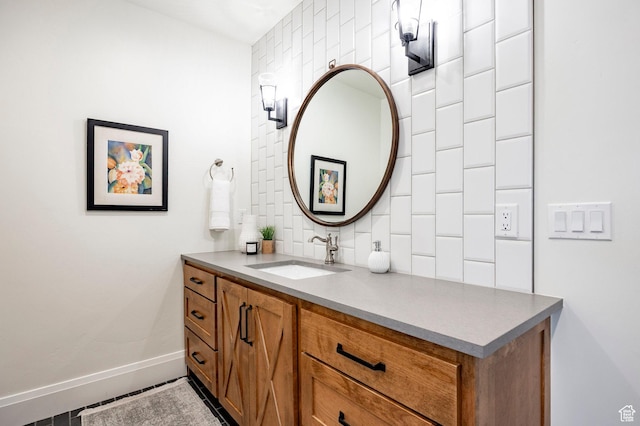 1285 N Oquirrh Mountain Dr, Heber City, UT 84032 - bathroom featuring vanity and baseboards