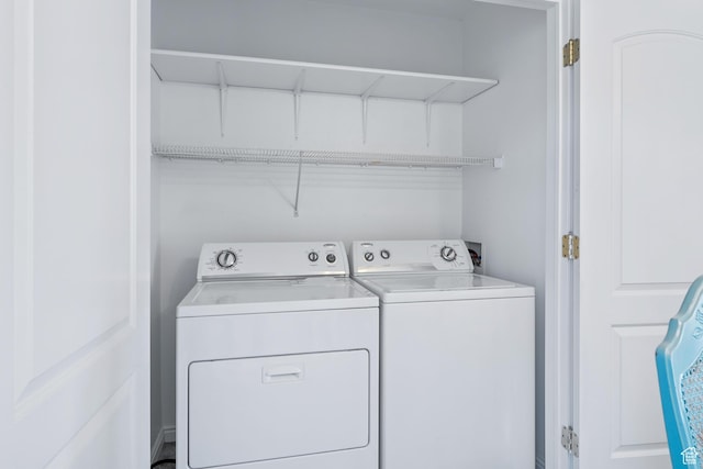 3794 W Morgan Blvd, Cedar Hills, UT 84062 - washroom with laundry area and separate washer and dryer