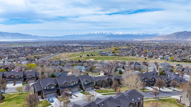 3794 W Morgan Blvd, Cedar Hills, UT 84062 - drone / aerial view with a mountain view and a residential view