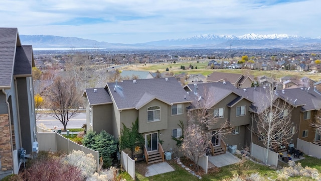 3794 W Morgan Blvd, Cedar Hills, UT 84062 - drone / aerial view with a mountain view and a residential view