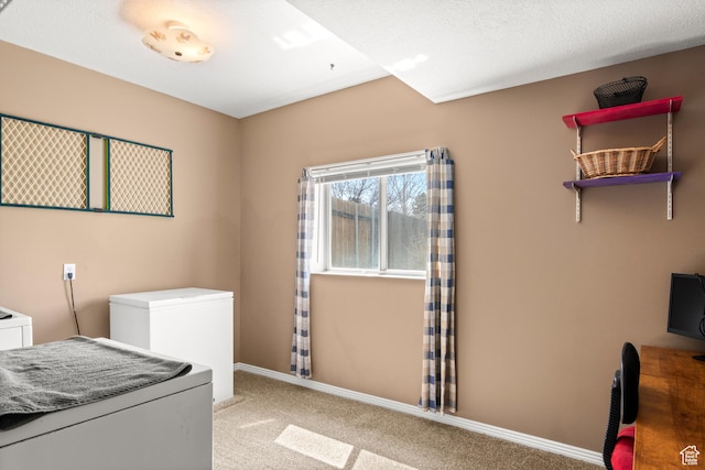 1155 W 2450 N, Layton, UT 84041 - laundry room with washing machine and clothes dryer, baseboards, laundry area, and light carpet