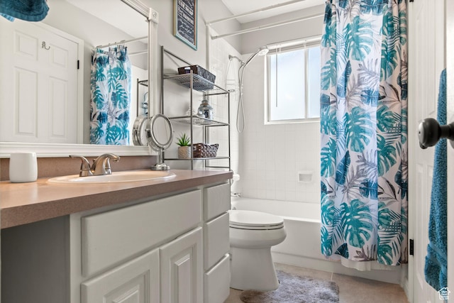 1155 W 2450 N, Layton, UT 84041 - full bath featuring tile patterned flooring, toilet, shower / bath combo with shower curtain, and vanity