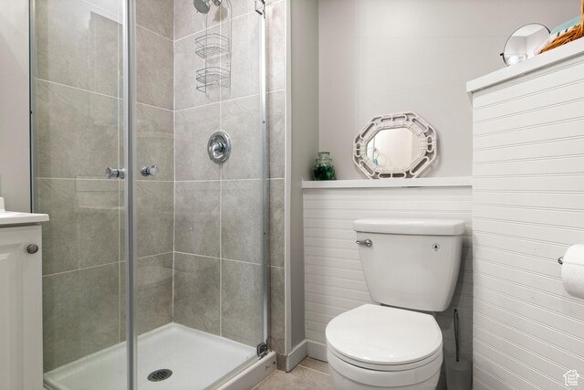 1155 W 2450 N, Layton, UT 84041 - full bath with toilet, a stall shower, and tile patterned floors