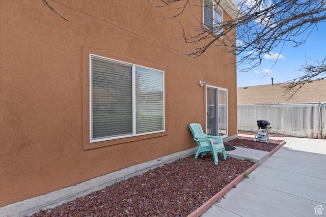 exterior space featuring fence