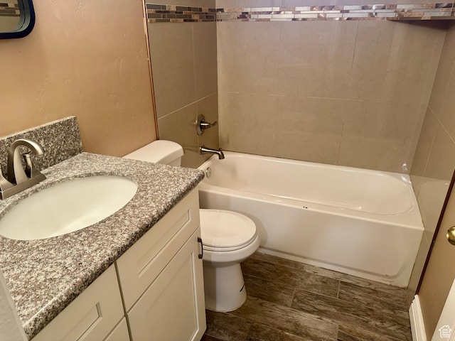 781 N Sherwood Dr, Layton, UT 84041 - bathroom with toilet, vanity, and shower / bathing tub combination