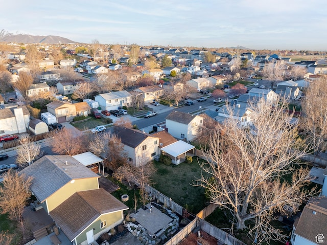 birds eye view of property featuring a residential view