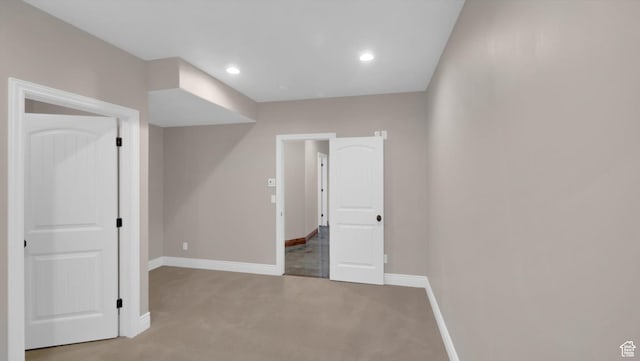 2847 W Amini Way S, Jordan, UT 84095 - spare room featuring recessed lighting, baseboards, and carpet floors