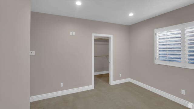 2847 W Amini Way S, Jordan, UT 84095 - carpeted spare room with baseboards and recessed lighting