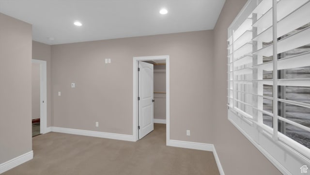 2847 W Amini Way S, Jordan, UT 84095 - spare room with baseboards, recessed lighting, and carpet