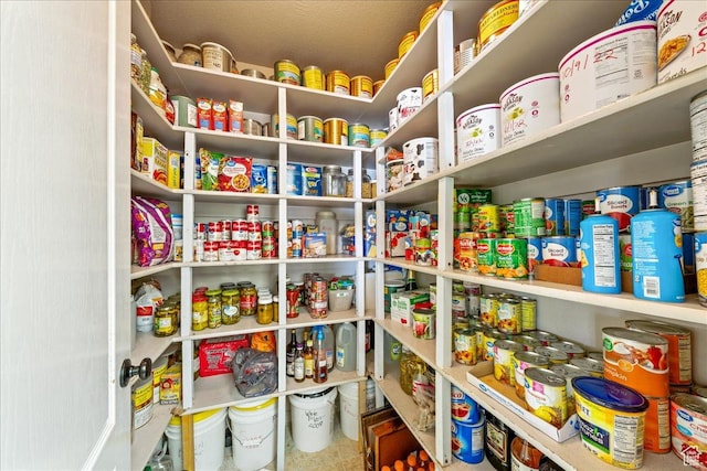 view of storage area
