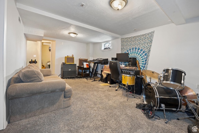 4622 S 375 E, Washington Terrace, UT 84405 - carpeted office with visible vents and a textured ceiling