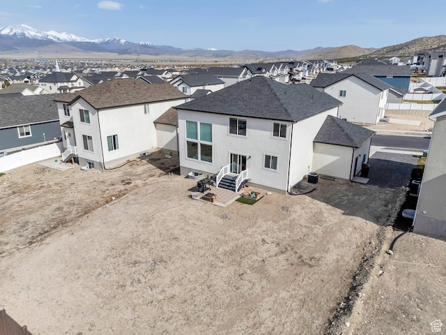 2888 E Carriage Hill Dr, Eagle Mountain, UT 84005 - birds eye view of property with a residential view and a mountain view