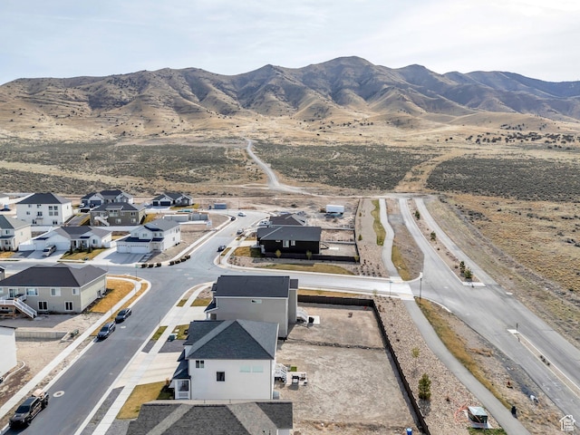 2888 E Carriage Hill Dr, Eagle Mountain, UT 84005 - aerial view with a mountain view and a residential view