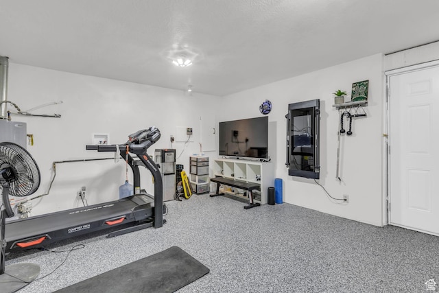 307 E 680 N, Lindon, UT 84042 - workout area featuring a textured ceiling