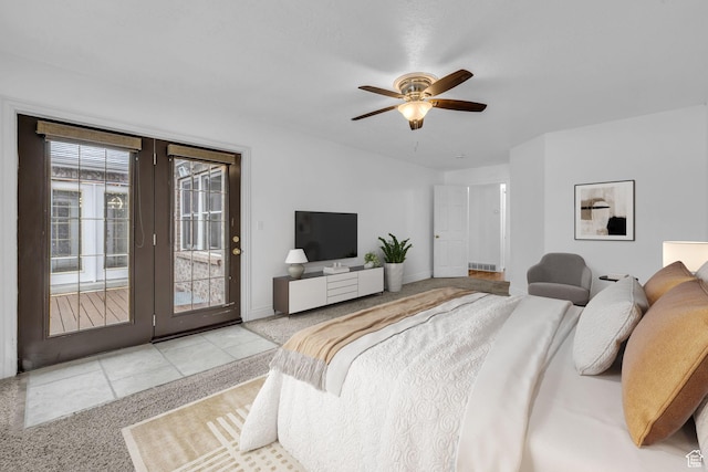 307 E 680 N, Lindon, UT 84042 - bedroom with access to exterior and ceiling fan