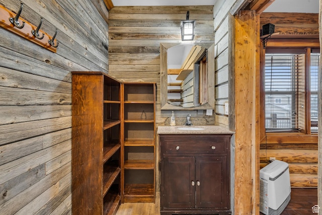 307 E 680 N, Lindon, UT 84042 - interior space featuring a sink and wooden walls