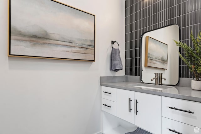 bathroom featuring vanity