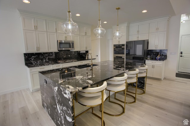 2543 W 3350 S Unit 210, Syracuse, UT 84075 - kitchen with decorative backsplash, recessed lighting, stainless steel appliances, and a sink