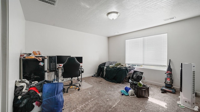 448 S Pegasus Way, Saratoga Springs, UT 84045 - office space featuring visible vents, baseboards, carpet, and a textured ceiling