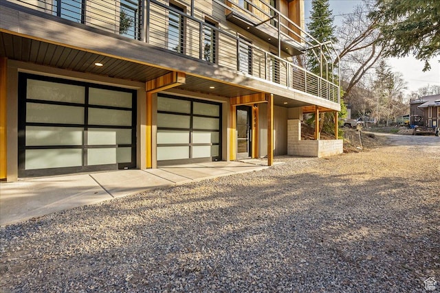 5290 E Emigration Canyon Rd, Salt Lake City, UT 84108 - garage featuring gravel driveway