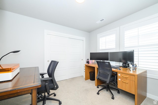 11531 S Bingham Rim Rd, South Jordan, UT 84009 - office area featuring light colored carpet and visible vents