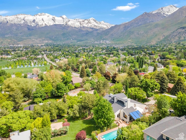 276 S 600 E, Alpine, UT 84004 - bird's eye view featuring a mountain view and a residential view