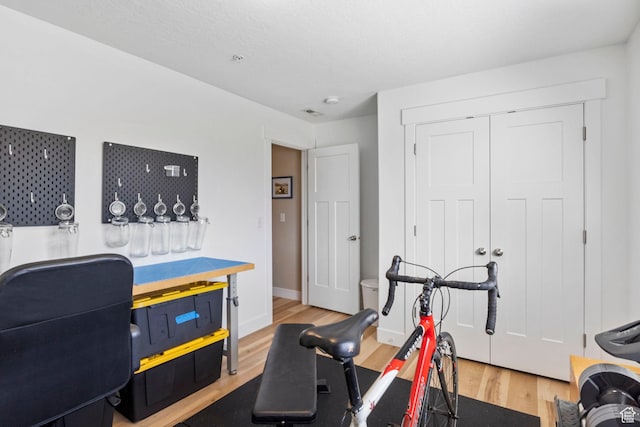 473 S 2400 W Unit 3, Springville, UT 84663 - exercise area with baseboards and wood finished floors