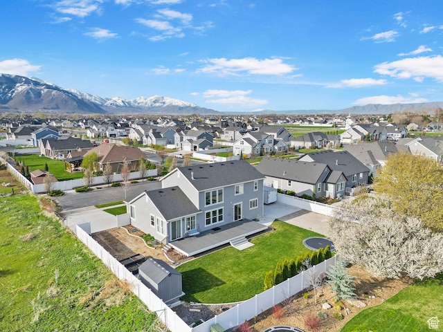 516 W 1000 N, Mapleton, UT 84664 - drone / aerial view featuring a mountain view and a residential view