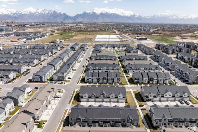 1629 N 3860 W, Lehi, UT 84043 - drone / aerial view featuring a mountain view and a residential view