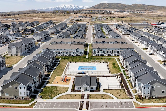 1629 N 3860 W, Lehi, UT 84043 - birds eye view of property featuring a residential view and a mountain view