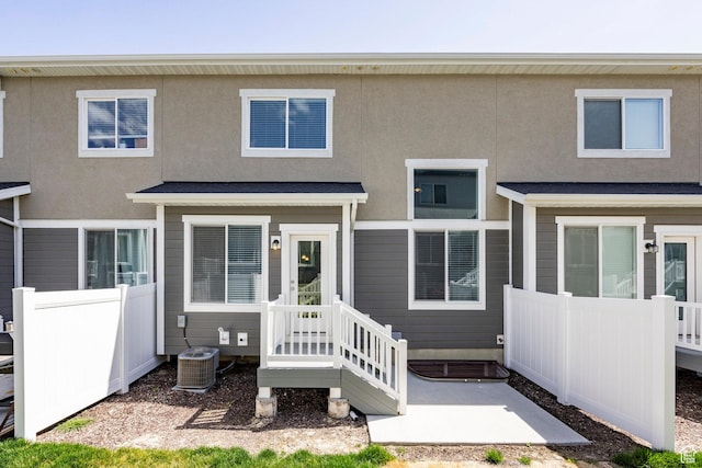 1629 N 3860 W, Lehi, UT 84043 - back of property with central AC unit, fence, and stucco siding