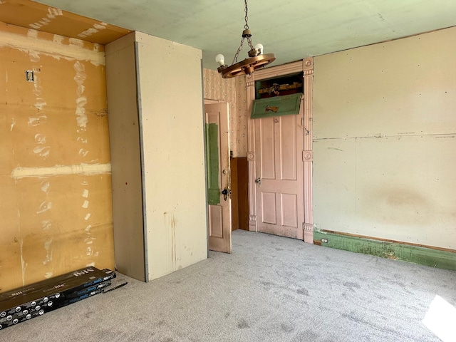 spare room with carpet