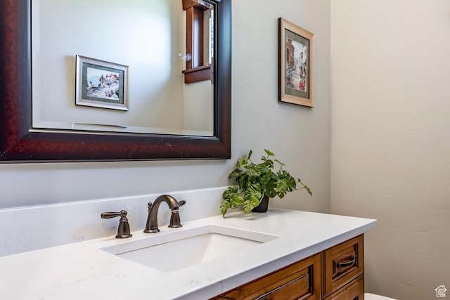 bathroom featuring vanity
