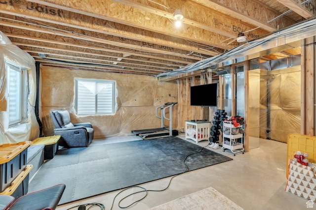 view of workout room