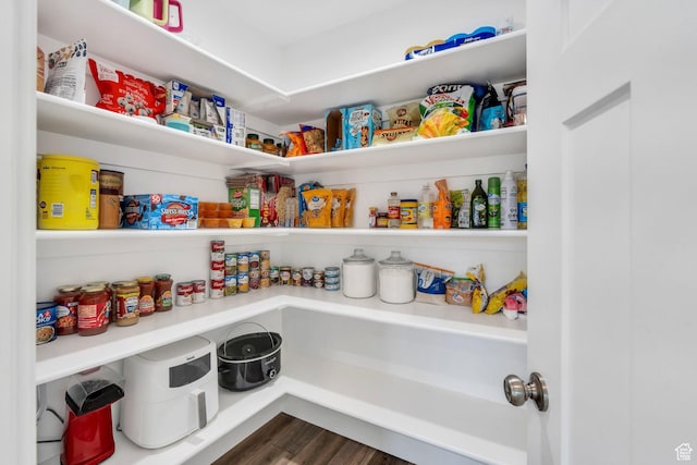 view of pantry