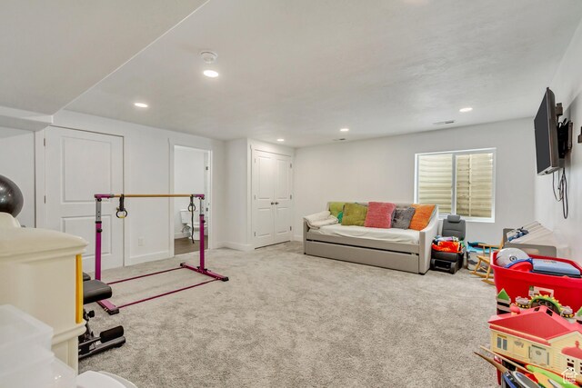 483 S Fox Chase Ln, Saratoga Springs, UT 84045 - interior space with recessed lighting and carpet flooring