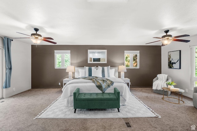 745 Quaking Aspen Ct, Park City, UT 84060 - carpeted bedroom with a ceiling fan