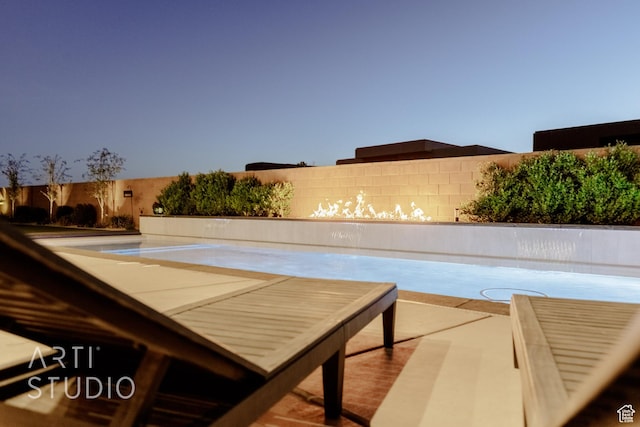 view of patio / terrace with a fenced backyard