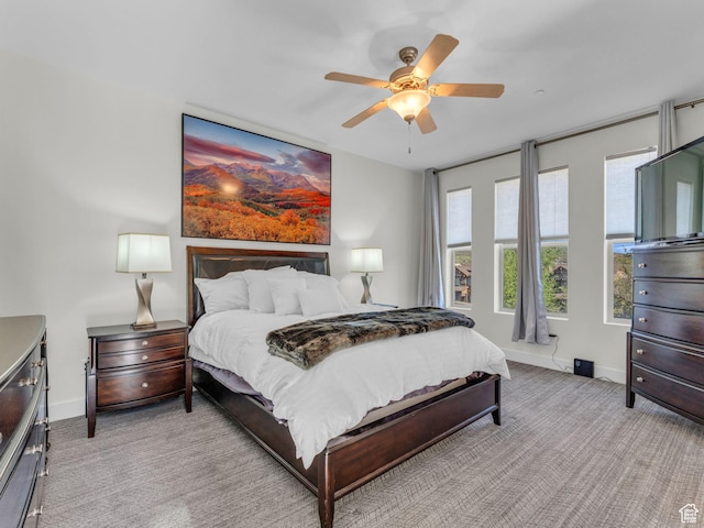 865 W Benjamin Pl, Kamas, UT 84036 - carpeted bedroom with baseboards and a ceiling fan