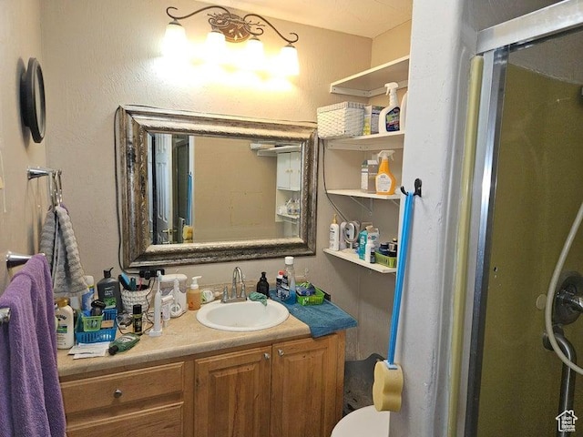 1989 W 1800 N, St George, UT 84770 - bathroom with vanity and a stall shower