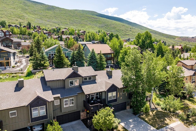 12268 N Ross Creek Dr, Kamas, UT 84036 - aerial perspective of suburban area with a mountainous background