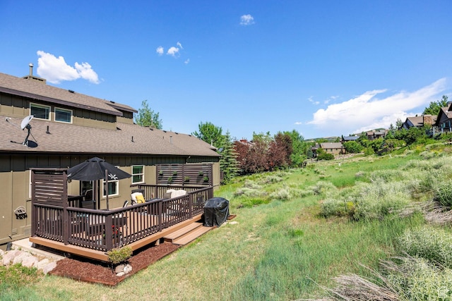 12268 N Ross Creek Dr, Kamas, UT 84036 - view of yard featuring a deck