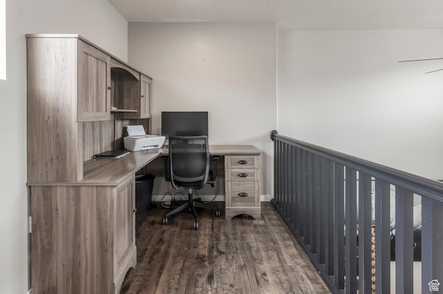 12268 N Ross Creek Dr, Kamas, UT 84036 - office space featuring dark wood-style floors