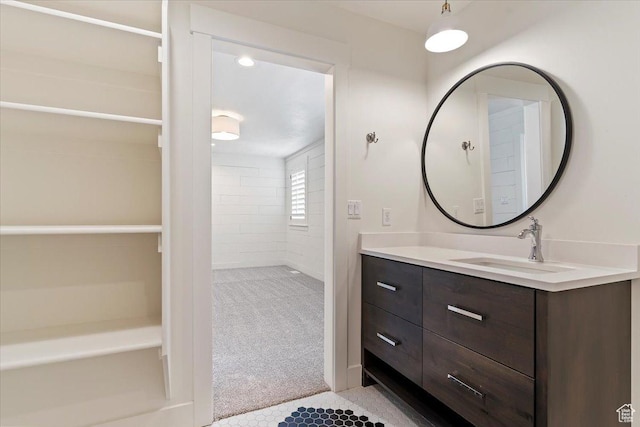 full bathroom with vanity