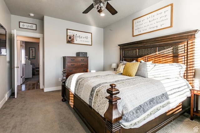 887 S 3050 W, Syracuse, UT 84075 - bedroom featuring carpet flooring, baseboards, and ceiling fan
