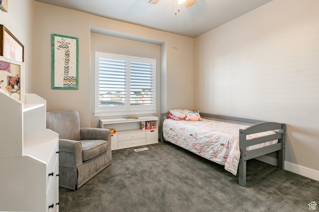 887 S 3050 W, Syracuse, UT 84075 - bedroom featuring dark carpet and ceiling fan