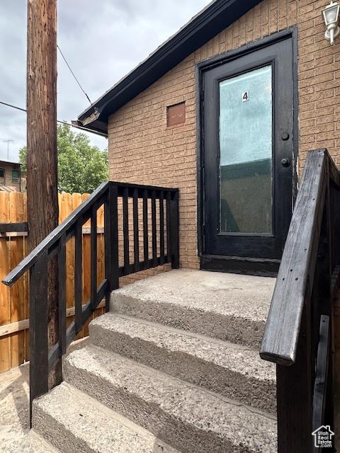 56 E Center St Unit 1, Richfield, UT 84701 - doorway to property with brick siding