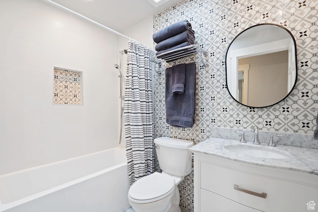 1850 E Cottonwood Club Dr, Holladay, UT 84117 - full bathroom featuring toilet, shower / bath combo, and vanity