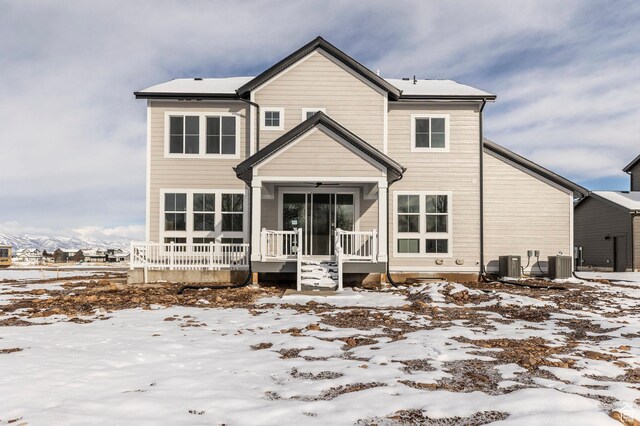 2989 Rock View Dr Unit 105, Francis, UT 84036 - snow covered rear of property with central AC
