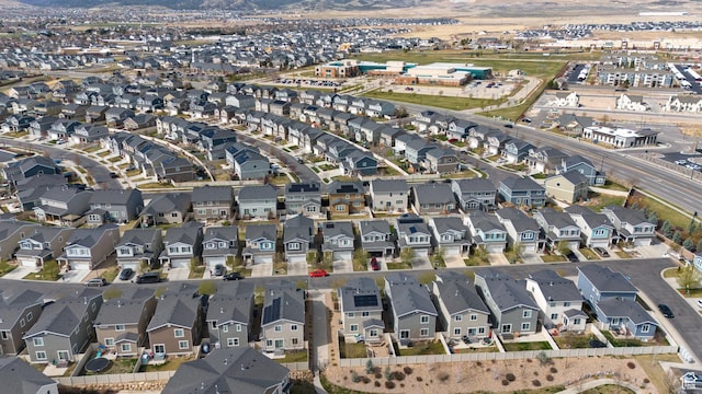 drone / aerial view featuring a residential view